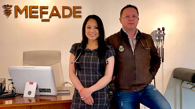 Pamela Coba y Esteban Arroyo, especialistas del Centro Mefade.