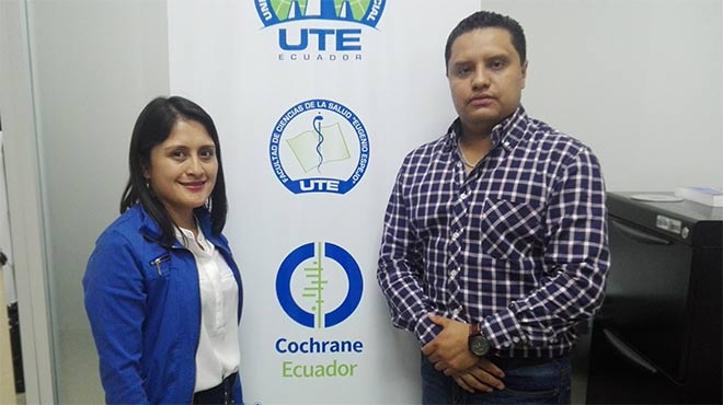 Nadia Montero y Daniel Simancas, investigadores de la UTE.