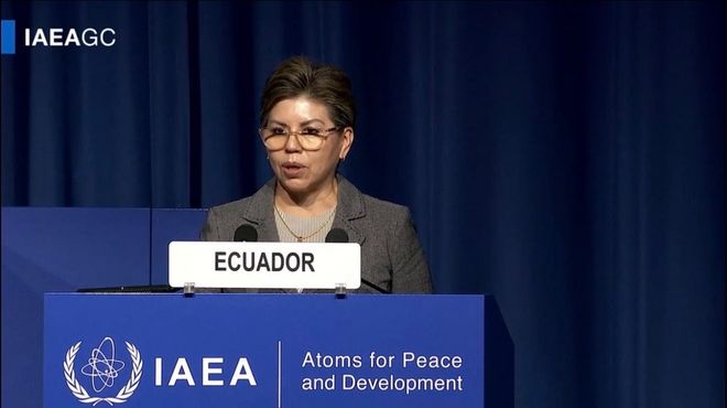 Elizabeth Moreano, encargada de negocios del Ecuador en Viena.