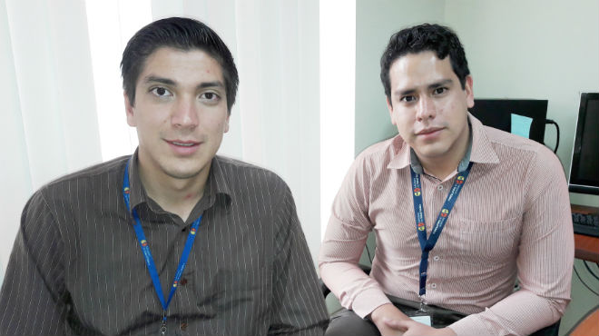 Alfredo Olmedo y Yasir Chara Moreira, Ministerio de Salud.