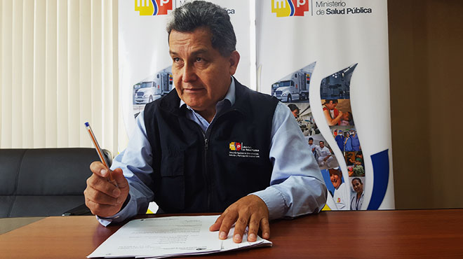 Oswaldo Su�rez, coordinador zonal 6 de Salud. 
