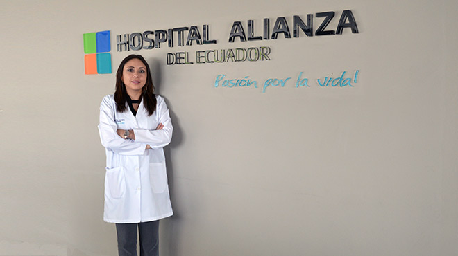 Paulina Proao Silva, directora tcnica del Hospital de Especialidades Alianza del Ecuador.