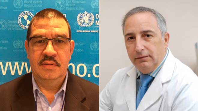 Pedro Ordu�ez y Fernando Lanas, OPS.