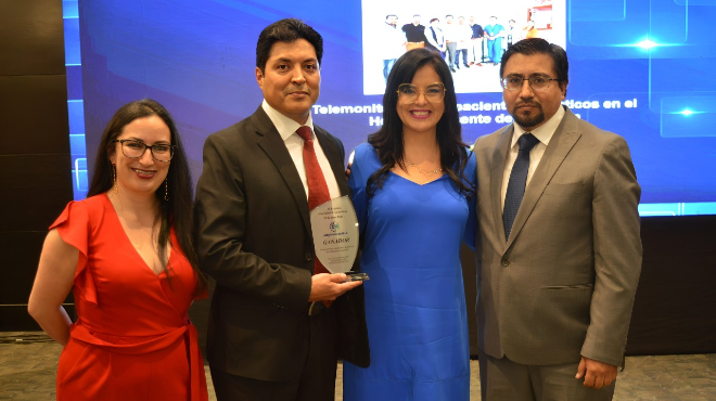 El Grupo de Telemonitoreo del Hospital Caldern gan en la segunda categora en 2024.