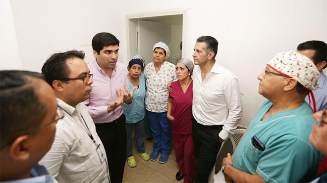 Autoridades realizaron un recorrido por las instalaciones del hospital.