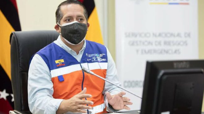 Rommel Salazar, director general del Servicio Nacional de Gestin de Riesgos y Emergencias.