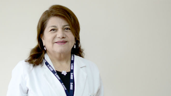 Rosario Bohrquez, oncloga del Hospital Teodoro Maldonado Carbo.