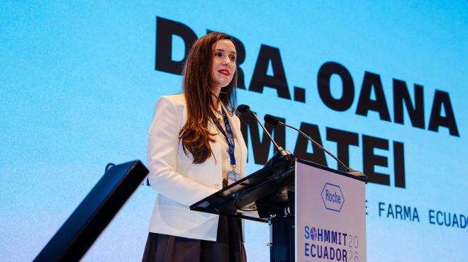 Oana Matei, gerente general de Roche Ecuador.