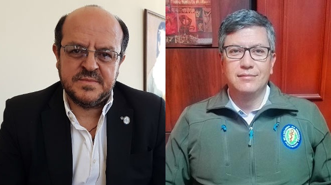 Santiago Carrasco, presidente del FME, y Vctor lvarez, presidente del CMP. 