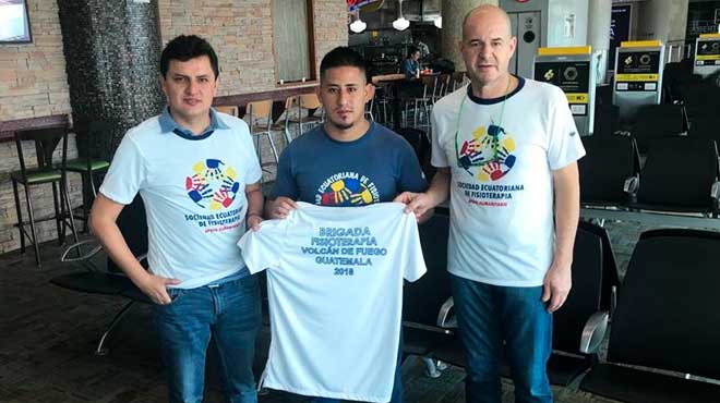 Juan Carlos Alvear, Daniel Camino y Daniel Wappenstein, Sociedad Ecuatoriana de Fisioterapia.
