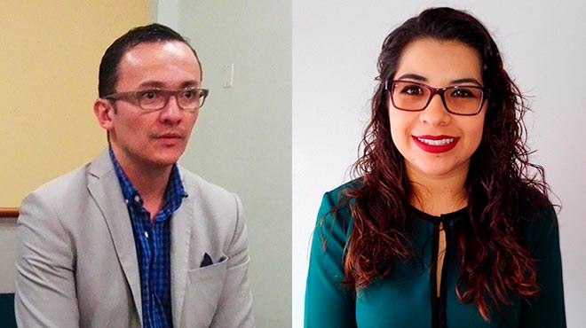 Santiago Ziga, representantes de SEMP, y Stephanie Guerra, directora nacional de Normatizacin de Talento Humano del MSP.