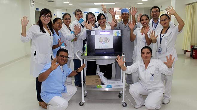 Personal sanitario de SOLCA Quito.
