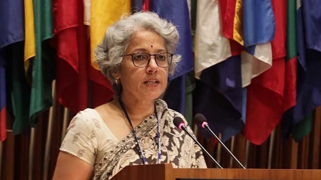 Soumya Swaminathan, cientfica principal de la OMS.