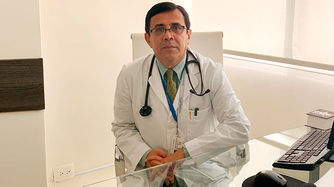 Stenio Cevallos, m�dico intensivista.