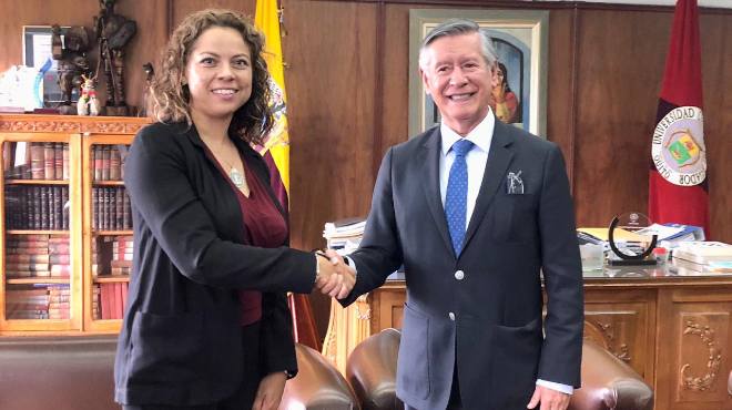 Mara Fernanda Mio y Fernando Semprtegui.
