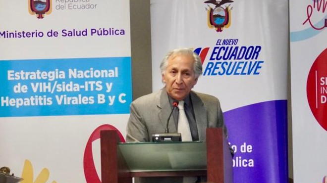 Rodrigo Tobar, responsable de la estrategia nacional del VIH del MSP.