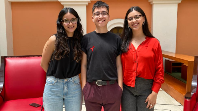 Emilia Zamora-Moncayo, Juan Francisco Camacho y Bernarda Herrera-Daz, coautores del estudio.