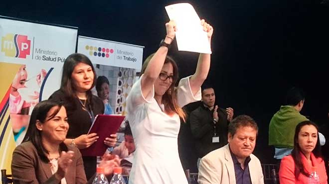 Vernica Espinosa, ministra de salud