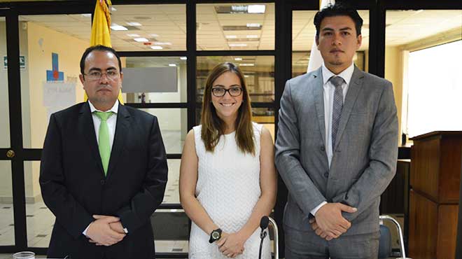 Pablo Arias, Vernica Espinosa y Daniel Jcome, MSP