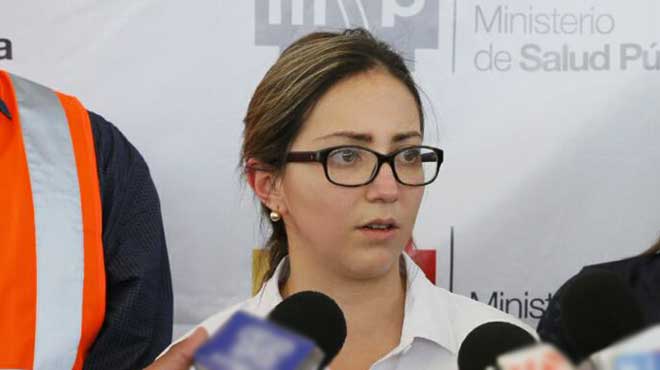 Vernica Espinosa, ministra de Salud.