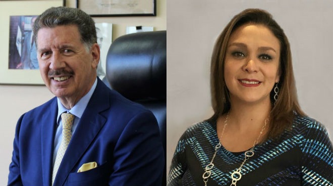 Roberto Aspiazu del Comit Empresarial y Cristina Murgueitio de ASEDIM.