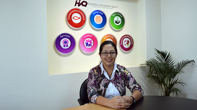 Katherine Rosero, subdirectora de Educacin Mdica del Hospital Vozandes Quito.