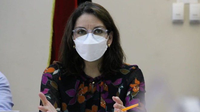 Ximena Garz�n, ministra de Salud.