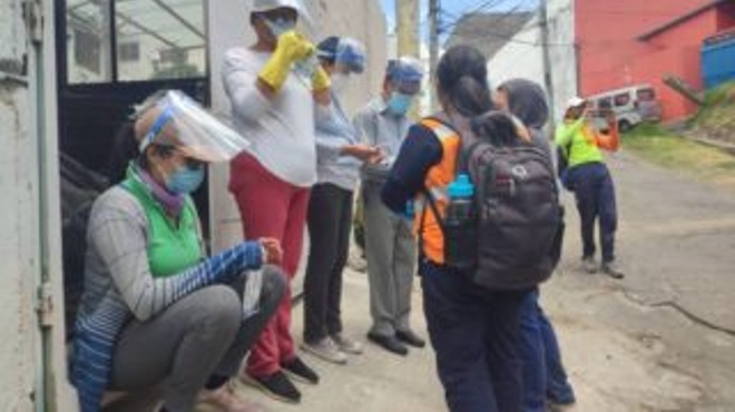 Brigadas de salud en la capital.