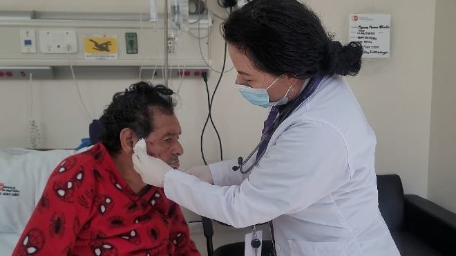 Atencin mdica en zonas afectadas.