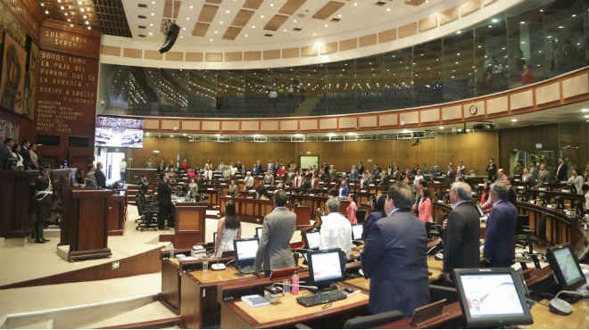 El Pleno de la Asamblea ha postergado la votacin del COS para las 12:30.