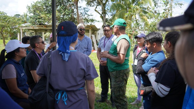 Brigadas médicas del MSP en la zona de Shuinmamus, Taisha.