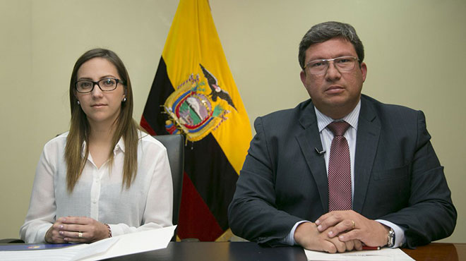 Vernica Espinosa y Csar Navas.