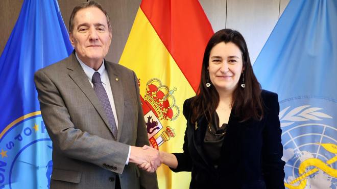 Jarbas Barbosa, director de la OPS, y Carmen Montn, embajadora de Espaa ante la Organizacin de los Estados Americanos.