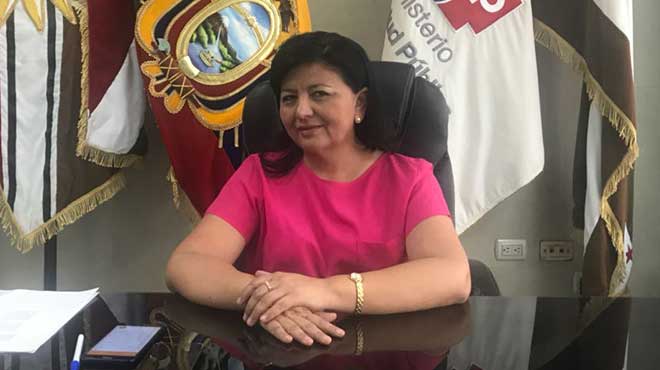 Carmina Pinargote, coordinadora zonal 4 de Salud.