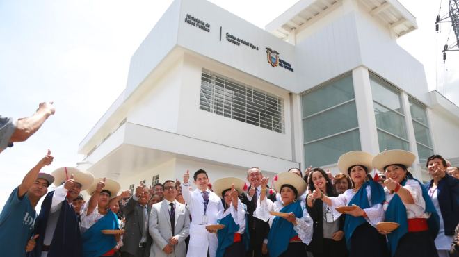 Inauguracin del centro de salud.