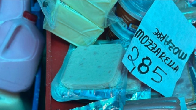 Productos decomisados.