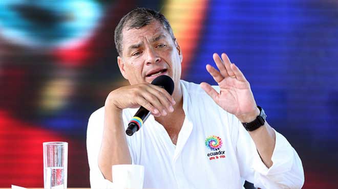 Rafael Correa, presidente de Ecuador.