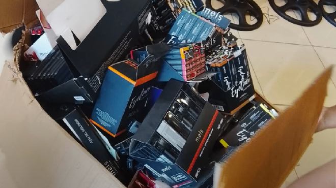 Productos decomisados.