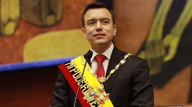 Daniel Noboa, presidente de la Repblica.