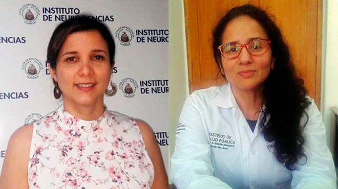 Mara Vernica Moreira y Claudia Chvez.