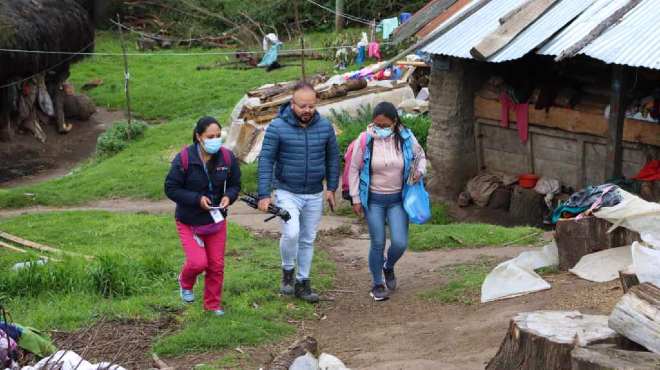Se recorri varias localidades de la provincia andina.