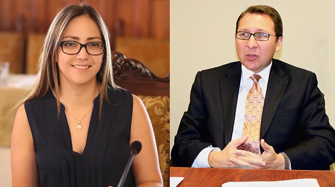 Vernica Espinosa (MSP) y Germn Lince Manrique (JBG).