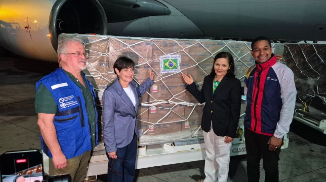 El primer lote de medicamentos llegó a Venezuela.