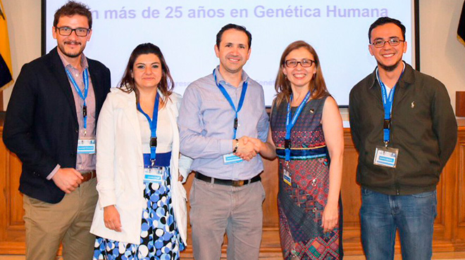 Santiago Guerrero, Lorena Flor, Anbal Gaviria, Paola Leone y Andrs Lpez.