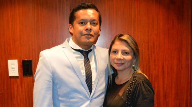 Edgar Bravo y Mercedes Gavilnez.