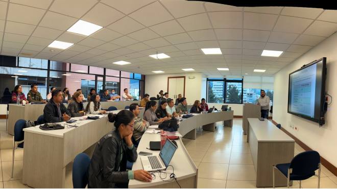 Inicio de la capacitacin en Quito.