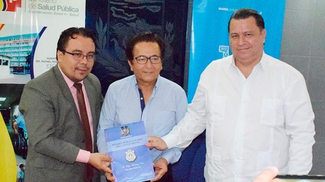 Freddy Saldarriaga, Jorge Zambrano y Fernando Rivera.