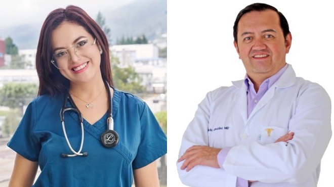 Gabriela Zambrano, internista, y Fabricio Gonzlez, genetista.
