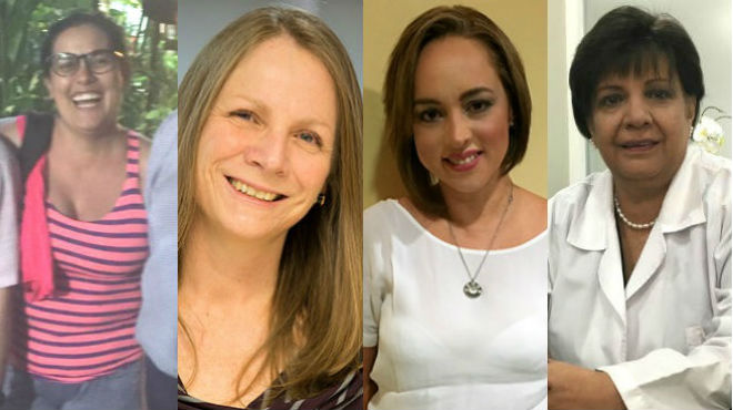 rika Arteaga, Michelle Grunauer, Bernarda Jara, Paulina Celi.