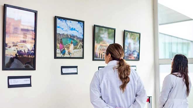 Sala de exposiciones del Hospital Abel Gilbert Pontn